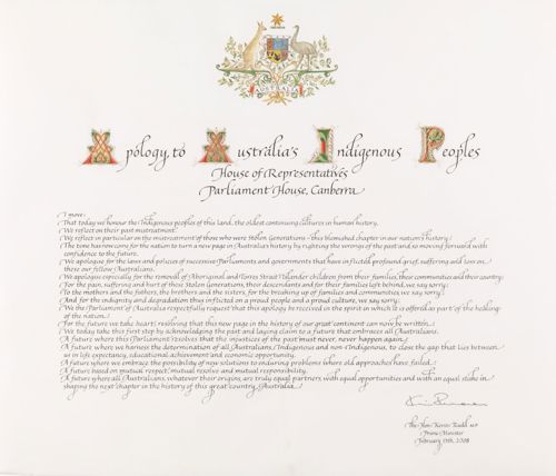 Apology To Stolen Generations